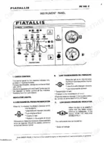 fiatallis-fr140-2-wheel-loader-operation-manual-fa-75314953-troubleshooting-24.webp FiatAllis FR140.2, WHEEL LOADER instrument panel diagram, indicator light troubleshooting for oil and brake pressure.