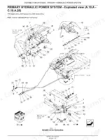 flexi-coil-1740-to-4350-air-cart-service-manual-gi-090v1-exploded-view-91.webp Flexi-Coil 1740, 2340, 2640, 3450, 3850, 4350 exploded view of main frame variable drive hydraulic power system components.