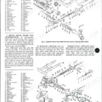 Ford 1100, 1110, 1200, 1210, 1300, 1310, 1500, 1510, 1700, 1710, 1900, 1910, 2110 exploded view of front wheel drive axle assembly