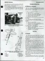 ford-1120-to-2120-tractor-shop-manual-troubleshooting-22.webp Ford 1120, 1220, 1320, 1520, 1720, 1920, 2120 power steering troubleshooting, reservoir diagram, and column exploded view.