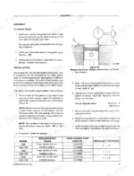 ford-1320-to-1715-tractors-repair-manual-40132030-procedures-19.webp Ford 1320, 1520, 1720, 1620, 1715 cylinder head assembly, piston height measurement diagram, and head gasket selection table.