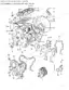 Ford 3600 exploded view of gasoline cylinder block, cylinder head, and related engine components with numbered parts.