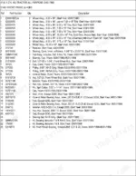 ford-4130-tractor-parts-catalog-parts-list-8.webp Ford 4130 parts list for front wheel and hubs, including wheel assemblies, bearings, seals, and hardware specifications.