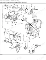 ford-4600-agricultural-tractor-parts-catalog-hydraulic-parts-324.webp Ford 4600 exploded view of engine-mounted piston-type hydraulic pump assembly with numbered components.