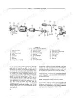 ford-550-555-tractor-backhoe-loader-service-manual-exploded-view-132.webp Ford 550, 555, 550/555 Tractor Backhoe Loader exploded view of the 5.0 inch starting motor and component parts list.
