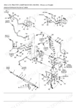 ford-555a-tractor-loader-backhoe-parts-catalog-hydraulic-parts-80.webp Ford 555A exploded view diagram of hydraulic filter, tubes, and lines for the tractor loader backhoe system.