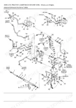 ford-555b-tractor-loader-backhoe-parts-catalog-hydraulic-parts-101.webp Ford 555B exploded view diagram of hydraulic filter, tubes, and lines for the tractor loader backhoe system.