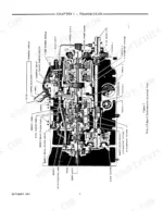 ford-6000-tractor-service-manual-40600010-drivetrain-parts-140.webp Ford 6000 Select-O-Speed transmission sectional view diagram showing planetary systems, clutches, and shafts.