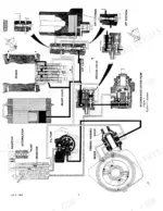 ford-6000-tractor-service-manual-40600010-hydraulic-278.webp Ford 6000 hydraulic system diagram showing accumulator, pump, brake valve, lift valve, and steering assembly components.