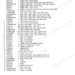 New Holland 555D, 555D 4 CYL TRACTOR LOADER BACKHOE parts list for engine block, head, and related components.