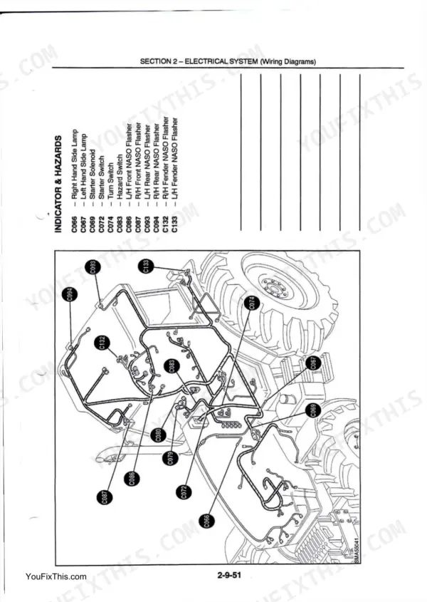 Ford 8160 repair - Electrical System, SECTION 2 - ELECTRICAL SYSTEM (Wiring Diagrams)