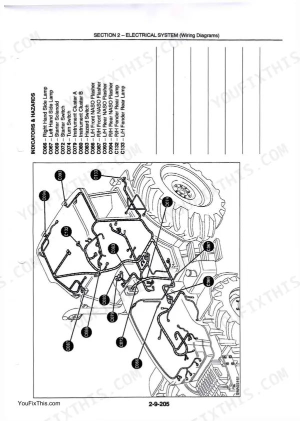 Ford 8160 repair - Electrical System, SECTION 2 - ELECTRICAL SYSTEM (Wiring Diagrams)