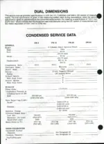 ford-tw-5-to-tw-35-tractors-shop-manual-specs-3.webp Ford TW-5, TW-15, TW-25, TW-35 condensed service data table including engine, tune-up, and clearance specifications.