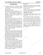 Gehl R190, R220, R260, 1900R, 2200R, 2600R controls manual page describing hand, foot, T-bar, and joystick operation.