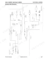 Gehl R190, R220, R260, 1900R, 2200R, 2600R electrical HVAC schematic showing blower motor, relay, and switch wiring.