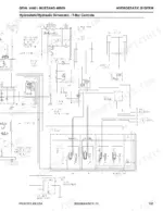 gehl-mustang-v400-4000v-skid-steer-loaders-service-manual-50950064-hydraulic-113.webp Gehl V400 / Mustang 4000V hydrostatic and hydraulic schematic diagram for T-Bar controls showing motors and valves.