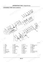 hitachi-27u-30u-35u-excavator-shop-manual-w1la-e-01-parts-list-67.webp Hitachi Zaxis 27U/30U/35U exploded view of the pump device disassembly components