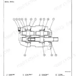 Hitachi EX12-2, EX15-2, EX18-2, EX22-2, EX25-2, EX30-2, EX35-2, EX40-2, EX45-2 pump device exploded view and parts list diagram.