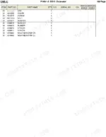 hitachi-ex12-excavator-parts-catalog-p1a5-1-5-cab-parts-170.webp Hitachi EX12 parts list table for cab components including cover, screws, bolts, washers, spacers, and weather-strips.