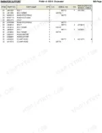 hitachi-ex12-excavator-parts-catalog-p1a5-1-5-hydraulic-parts-10.webp Hitachi EX12 parts list table for radiator support, detailing bolts, washers, stays, water hoses, and hose clamps.