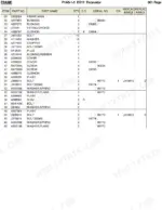 hitachi-ex12-excavator-parts-catalog-p1a5-1-5-parts-list-2.webp Hitachi EX12 excavator main frame parts list table with part numbers for bushings, bolts, washers, and covers.