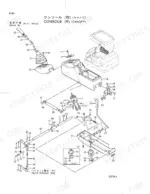 hitachi-ex18-2-hydraulic-excavator-parts-catalog-p1aw-1-2-cab-parts-53.webp Hitachi EX18-2 exploded view of the right console and pilot piping components for canopy models.