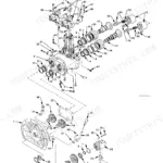 Hitachi EX200-5, EX120-5 exploded view diagram for disassembling the hydraulic pump device and gear assembly components.