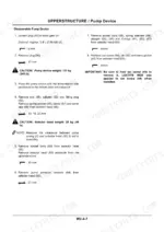 hitachi-ex200-5-ex120-5-hydraulic-excavator-technical-manual-tt155e-02-procedures-431.webp Hitachi EX200-5, EX120-5 pump device upperstructure disassembly procedure steps and component removal instructions.