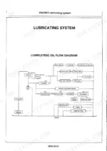 hitachi-ex20ur-2-ex30ur-2-ex40ur-2-excavator-workshop-manual-km-584e-00-system-diagram-369.webp Hitachi EX20UR-2, EX30UR-2, EX40UR-2, Excavator engine lubricating system oil flow diagram showing pump, filter, and components.