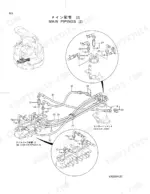 hitachi-ex20ur-2c-excavator-parts-catalog-p1a2-1-1-page-33.webp Hitachi EX20UR-2C main piping diagram showing center joint and oil cooler hydraulic line connections.