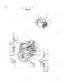 Hitachi EX22 engine exploded view showing engine mounting brackets, rubber cushions, and hardware components.