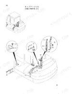 hitachi-ex25-2-excavator-parts-catalog-parts-list-2.webp Hitachi EX25-2 exploded view of cab parts, including mounting brackets, relay, and interior trim components.