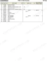 hitachi-ex25-excavator-parts-catalog-p1ab-1-4-page-4.webp Hitachi EX25 parts list table for counterweight components, including weights, bolts, washers, nuts, and rubber seals.