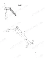 hitachi-ex27u-excavator-parts-catalog-p1ar-1-1-boom-parts-187.webp Hitachi EX27U exploded view diagram of the boom assembly, including bushings, seals, and grease fitting components.