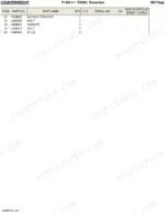 hitachi-ex30u-excavator-parts-catalog-p1as-1-1-page-4.webp Hitachi EX30U parts list table for counterweight assembly, including part numbers for bolts, washers, and plugs.