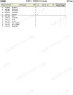 Hitachi EX30UR-2 engine parts list table showing rubber, brackets, stoppers, bolts, washers, and nuts with part numbers.