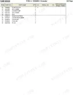 Hitachi EX30UR-2 parts list for pump device showing piston pump, bolts, cover, coupling, and oil seal part numbers.
