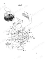 hitachi-ex30ur-2c-excavator-parts-catalog-chassis-parts-1.webp Hitachi EX30UR-2C exploded view diagram of the main frame assembly, including insulation panels, mounts, and hardware.