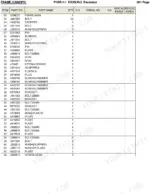 hitachi-ex30ur-3-hydraulic-excavator-parts-catalog-p1br-1-1-parts-list-2.webp Hitachi EX30UR-3 parts list table for main canopy frame components including bolts, bushings, and brackets.