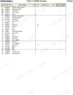 hitachi-ex30ur-excavator-parts-catalog-boom-parts-147.webp Hitachi EX30UR parts list table for offset boom components including lower and upper boom assemblies, bushings, and shims.