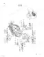 Hitachi EX40UR-2C engine mounting exploded view showing engine, pump device, and vibration isolator components.