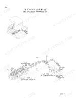 hitachi-ex45-2-hydraulic-excavator-parts-catalog-p1be-1-2-hydraulic-parts-35.webp Hitachi EX45-2, EX40-2 exploded view diagram of oil cooler piping and hydraulic hose connections.