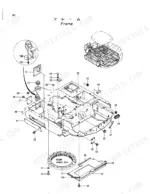 hitachi-ex45-excavator-parts-catalog-p1bd-1-1-chassis-parts-1.webp Hitachi EX45 exploded view diagram of the main frame assembly, including swing bearing, mounting hardware, and covers.