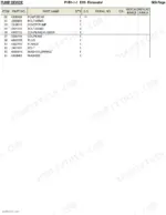 hitachi-ex5-excavator-parts-catalog-hydraulic-parts-10.webp Hitachi EX5 parts list table for pump device showing gear pump, coupling, flange, and hardware part numbers.