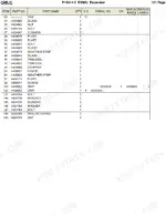 hitachi-ex50u-excavator-parts-catalog-p1av-1-2-cab-parts-136.webp Hitachi EX50U parts list table for cab components including glass, bolts, weather-strip, and grips.