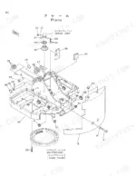 hitachi-ex50ur-excavator-parts-catalog-p10e-1-5-chassis-parts-1.webp Hitachi EX50UR exploded view diagram of the track frame, swing circle bearing, and center joint assembly components.