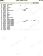 hitachi-ex55ur-hydraulic-excavator-parts-catalog-p1bg-1-2-parts-list-3.webp Hitachi EX55UR parts list table for main frame components including bolts, pins, rubber bushings, spacers, and washers.