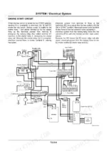 hitachi-ex750-5-ex800h-5-hydraulic-excavator-technical-manual-wiring-72.webp Hitachi EX750-5, EX800H-5 engine start circuit wiring diagram showing key switch, starter relay, and battery connections.