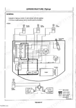 hitachi-ex8-to-ex15-excavator-technical-manual-t580-01-hydraulic-118.webp Hitachi EX8, EX22, EX12, EX30, EX15, Excavator upperstructure hydraulic piping diagram showing pumps, motors, and cylinders.