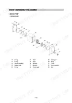 hyundai-hl730-3-wheel-loader-service-manual-exploded-view-202.webp Hyundai HL730-3 brake pump exploded view diagram showing gear, bushing, and seal assembly components with parts list.